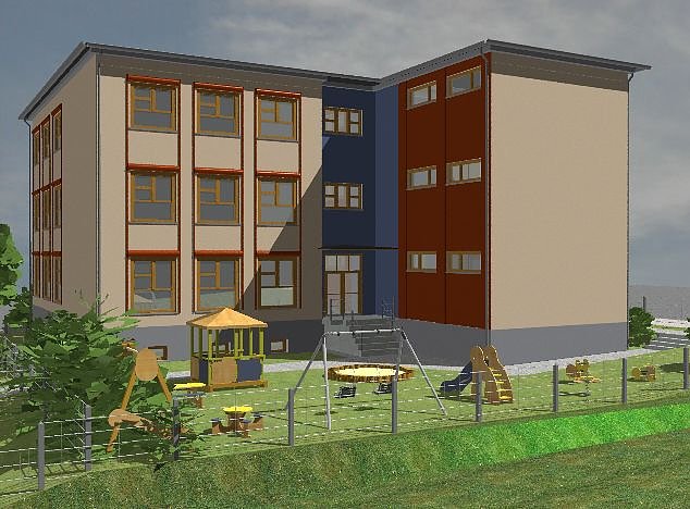 Modell der neuen KITA (Foto: Gemeinde Werther)