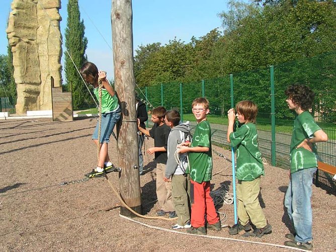 Spa&szlig; beim Klettern (Foto: nnz)