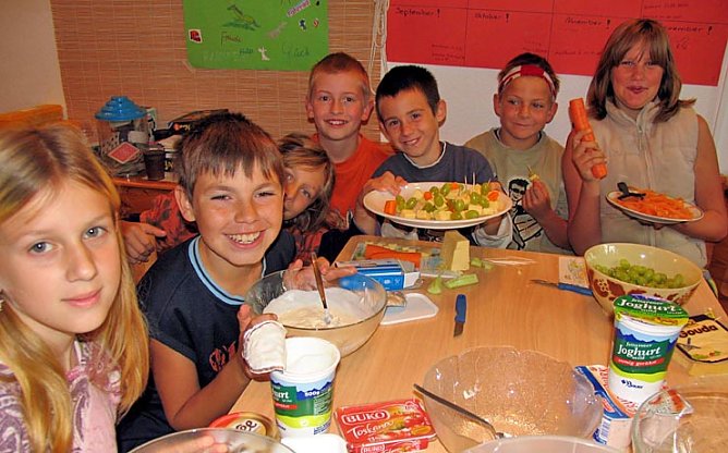 Spa&szlig; beim Essen (Foto: I. Bergmann)