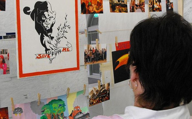 Ausstellung eröffnet (Foto: A. Glashagel) Ausstellung eröffnet (Foto: A. Glashagel)