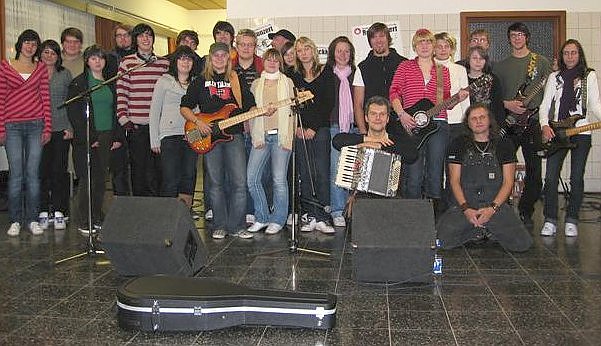 Nach der Probe (Foto: nnz) Nach der Probe (Foto: nnz)