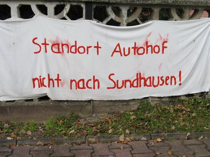 Plakat des Protestes (Foto: privat) Plakat des Protestes (Foto: privat)