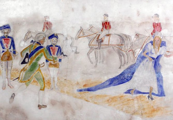 Fresken aus Ellrich (Foto: KZ-Gedenkstätte Mittelbau Dora) Fresken aus Ellrich (Foto: KZ-Gedenkstätte Mittelbau Dora)