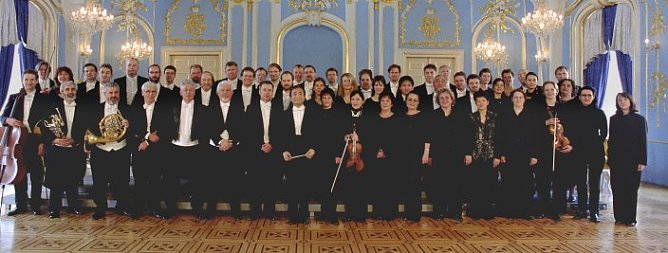 Orchester im blauen Saal (Foto: Theater)