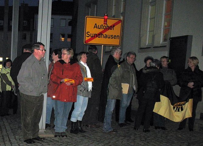 Protest am Rathaus (Foto: privat) Protest am Rathaus (Foto: privat)