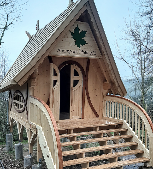 Bild: Das "Hexenhaus" im Ahornpark bekommt eine neue Innenausstattung