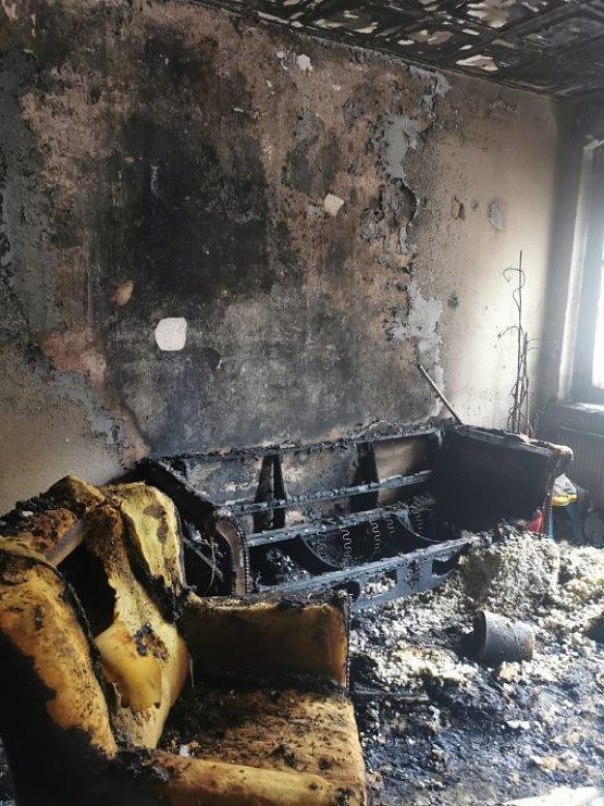 Bild: Brandschaden in der Wohnung