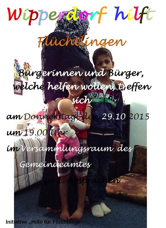 Bild: Wipperdorf will helfen