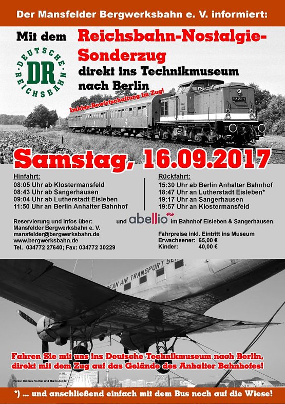 Bild: Plakat Sonderzug