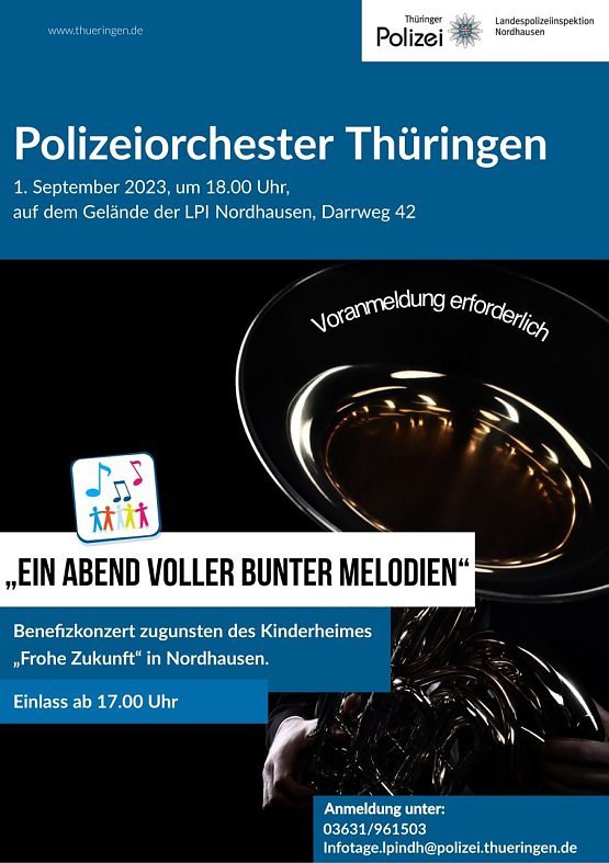 Bild: Benefizkonzert des Polizeiorchesters
