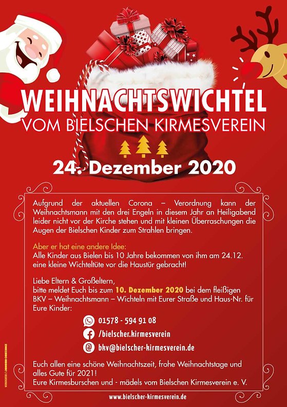 Bild: Der Aufruf an alle Eltern und Gro&szlig;eltern bis zum 10. Dezember