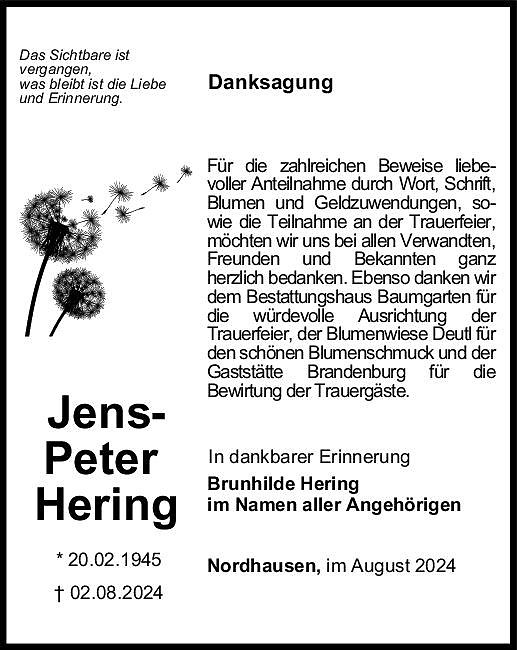 Danksagung (Foto: Bestattung Baumgarten)