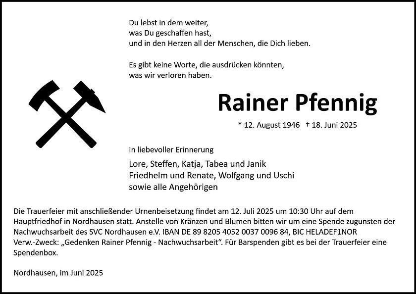 Traueranzeige (Foto: Bestattung Baumgarten)