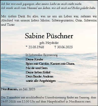 Traueranzeige (Foto: Bestattungshaus Eckhard Schade)