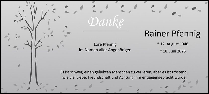 Danksagung (Foto: Bestattung Baumgarten)