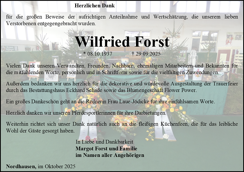 Danksagung (Foto: Schade)