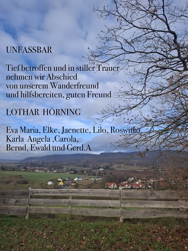 Traueranzeige H&ouml;rning (Foto: privat)