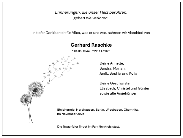 Gerhard Raschke (Foto: Sandra Raschke)