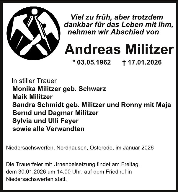 Traueranzeige (Foto: Bestattungen Kramer)