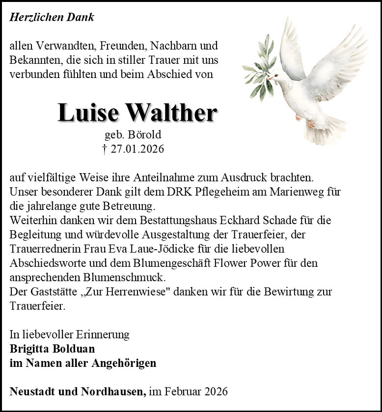 Danksagung (Foto: Schade)