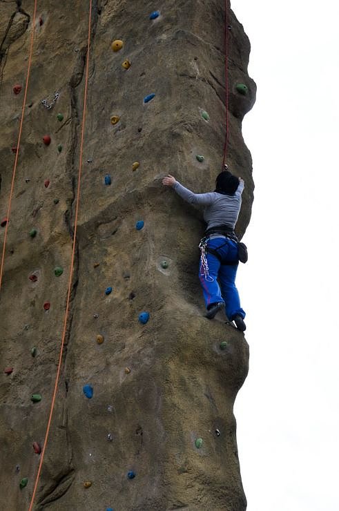 Klettern auf den Berg