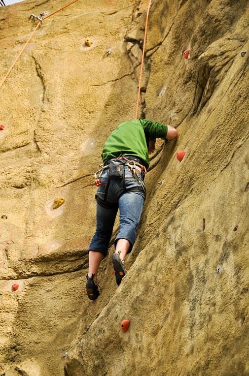 Klettern auf den Berg
