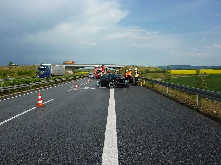 Unfall auf der Autobahn