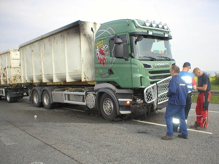 Crash an der Abfahrt