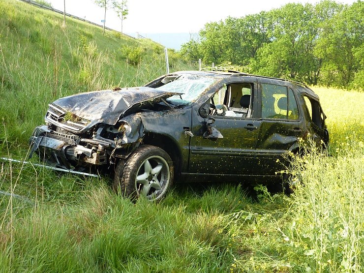 Crash auf der Autobahn