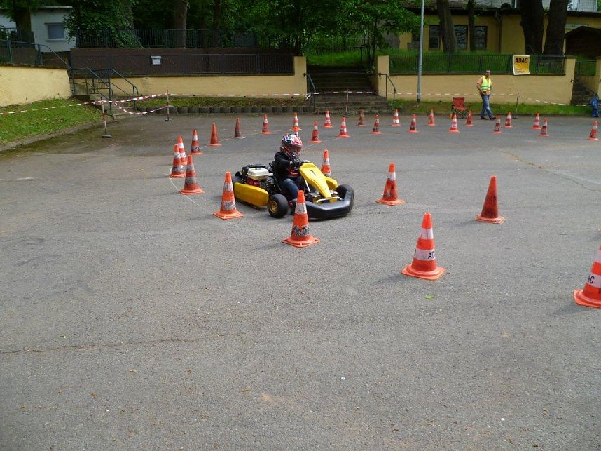 Slalom gefahren