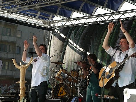 party auf dem Parkdeck