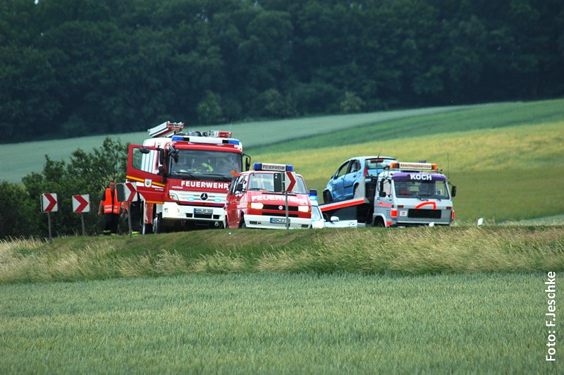 Crash auf der B 4