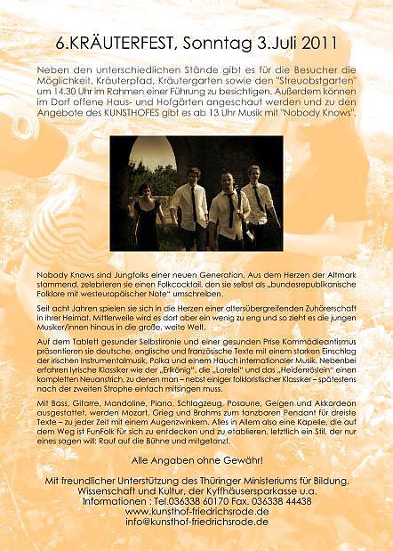 Kr&auml;uterfest in Friedrichsrode