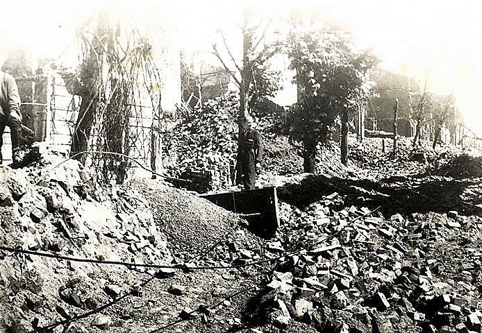 Nordhausen nach der Zerst&ouml;rung