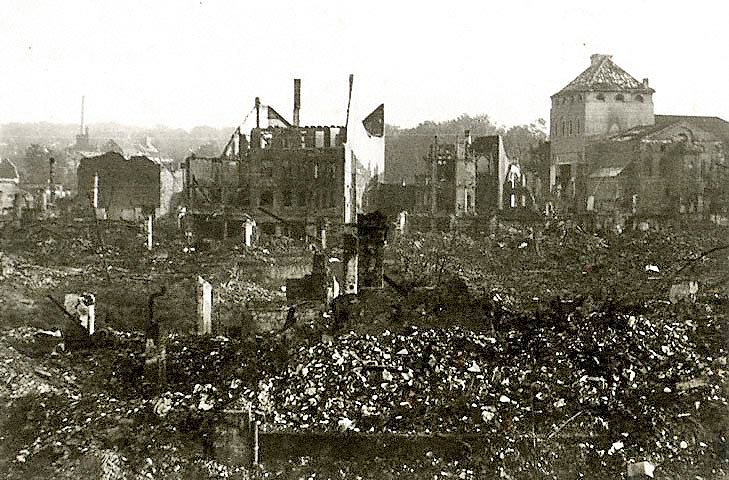 Nordhausen nach der Zerst&ouml;rung: Theater, vom S&uuml;den her