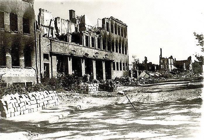 Nordhausen nach der Zerst&ouml;rung: Arnoldstra&szlig;e