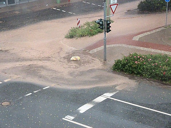 Unwetter &uuml;ber Nordhausen