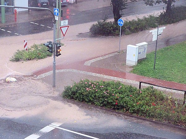 Unwetter &uuml;ber Nordhausen