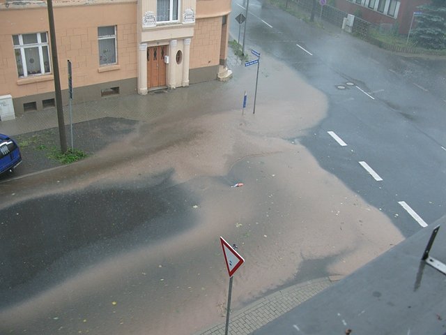 Unwetter in der Cohn-Stra&szlig;e