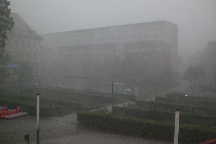 Unwetter &uuml;ber Nordhausen