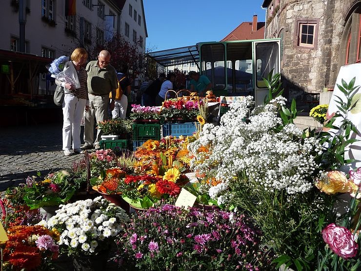 Markt zwischen Rath&auml;usern