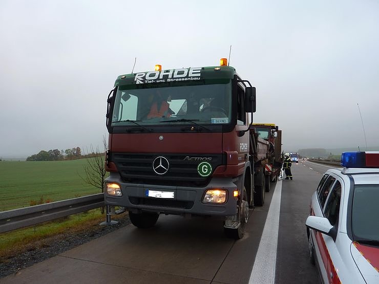 Einsatz auf der Autobahn