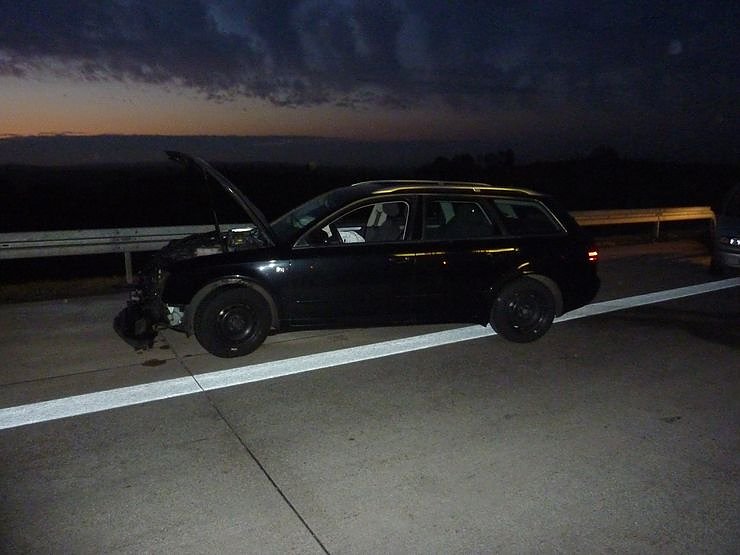 Crash auf der Autobahn