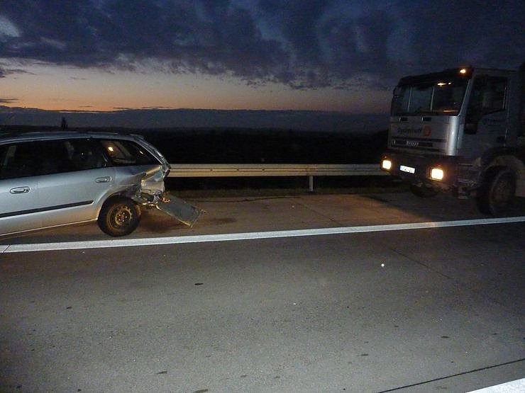 Crash auf der Autobahn