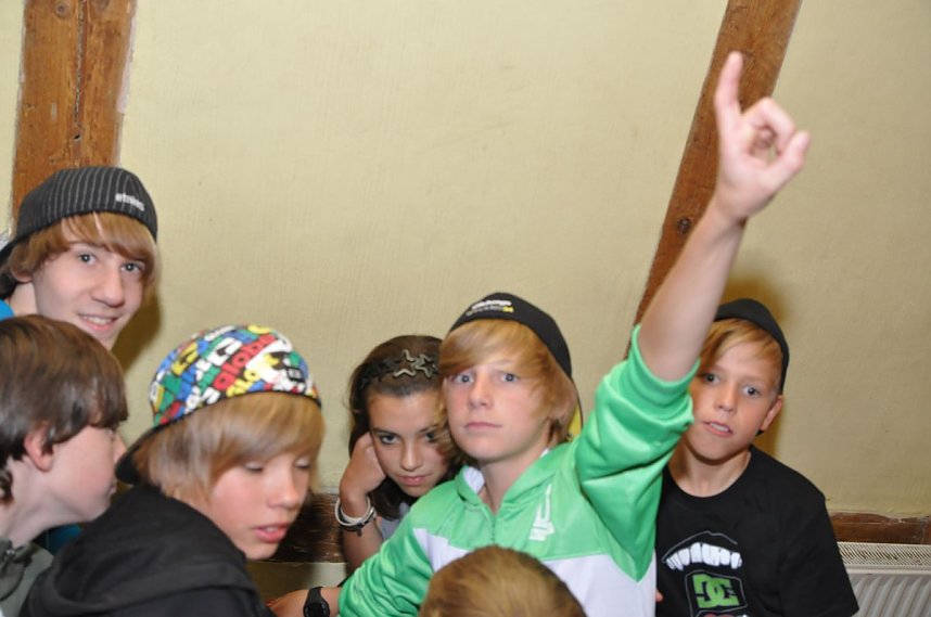 Junge Party im Klubhaus