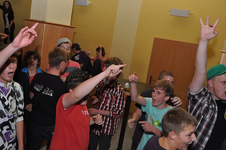 Junge Party im Klubhaus