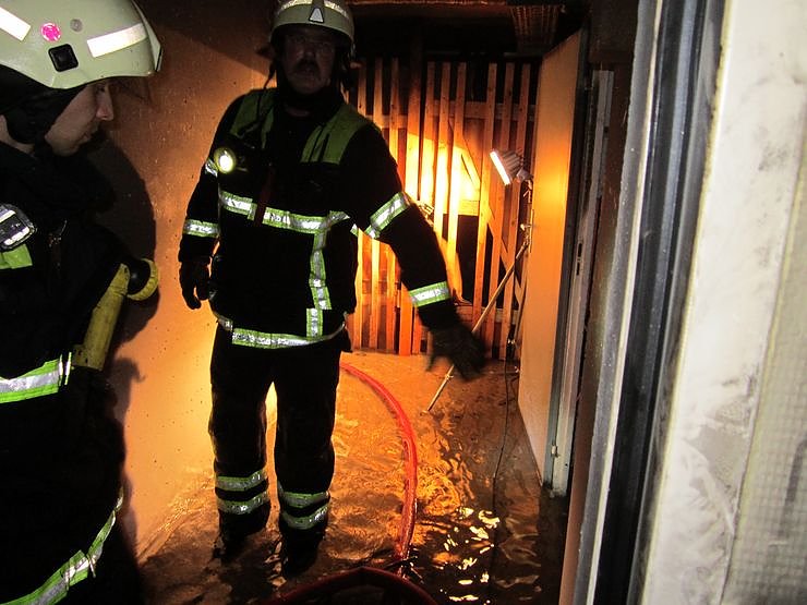 Kellerbrand in der Nordh&auml;user Bahnhofstra&szlig;e