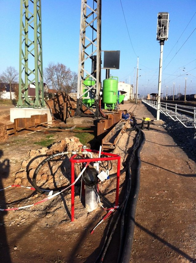 Messpunkt f&uuml;r Grundwasser