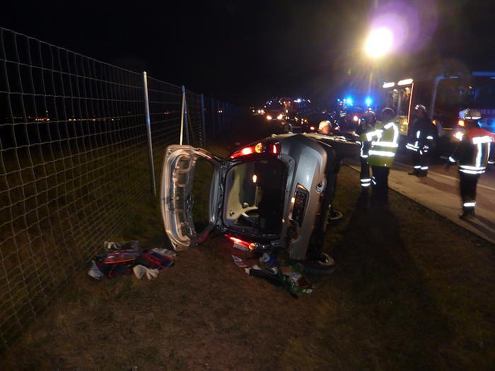 Unfall auf der Autobahn