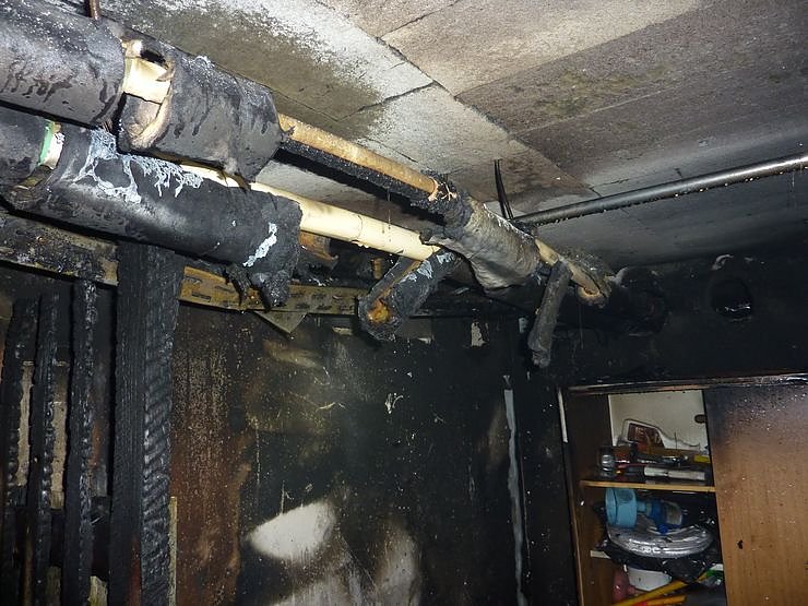 Brand in der Bahnhofstra&szlig;e